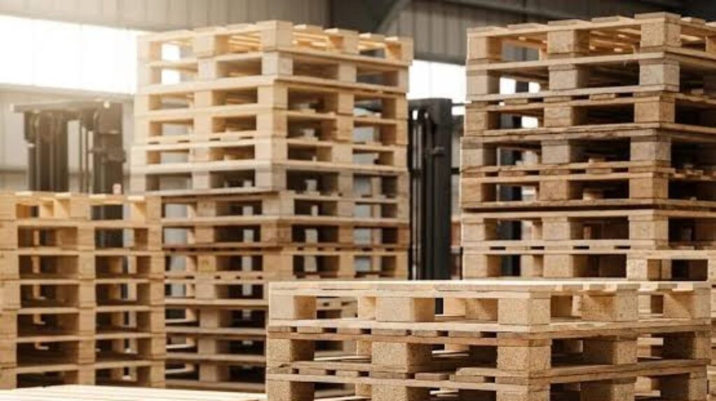 new wooden pallets