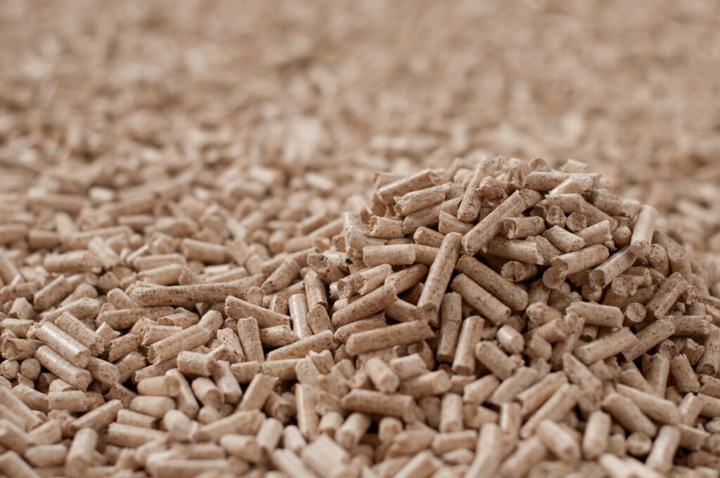 bulk wood pellets